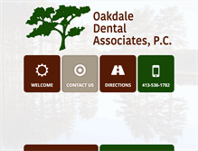 Tablet Screenshot of oakdaledental.com